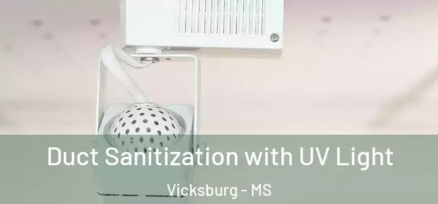 Duct Sanitization with UV Light Vicksburg - MS